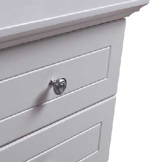 Paris Sleigh 3 Drawers Bedside Table