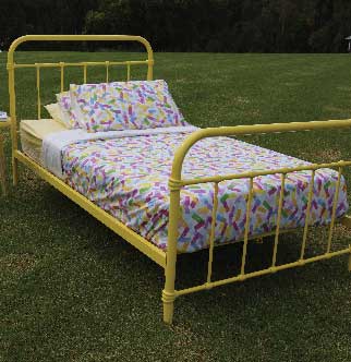 Popsicle Yellow Bed